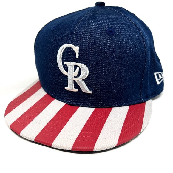 New Era Other - New Era 9FIFTY MLB Colorado Rockies Fully Flagged Snapback USA Flag Hat - NEW